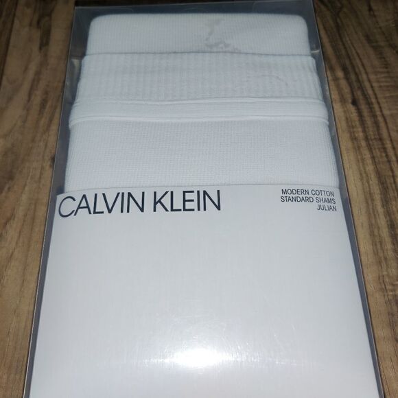 NWT Calvin Klein Home Modern Cotton Julian Standar - Picture 3 of 7